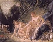 Francois Boucher Diana Resting after her Bath oil on canvas